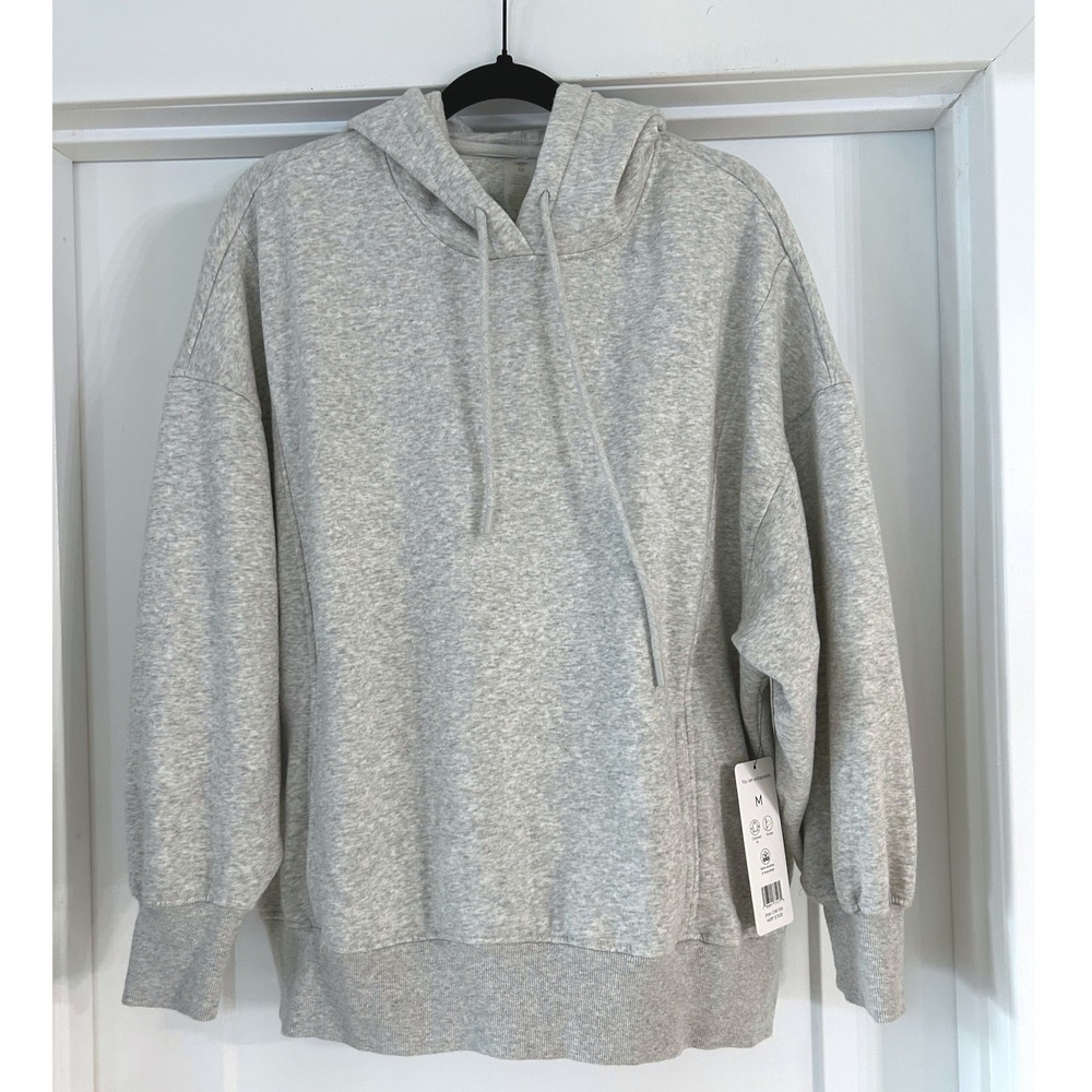 NEW Harmony Balance Womens Oversized Hoodie Grey Heather‎ Sweatshirt Medium